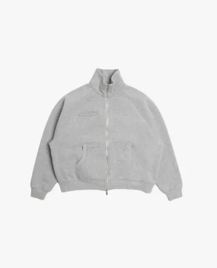 SWEATS COLLECTIVE COZY TRACK JACKET – GREY