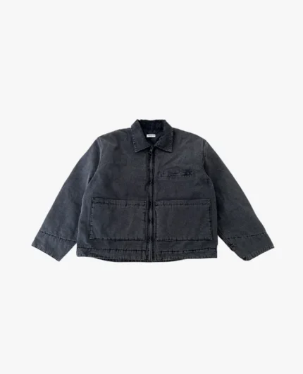 SWEATS COLLECTIVE UTILITY JACKET – WASHED BLACK