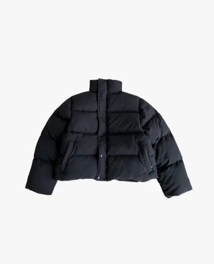 SWEATS COLLECTIVE PUFFER JACKET – BLACK