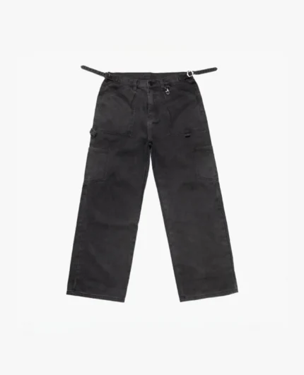 SWEATS COLLECTIVE DENIM UTILITY PANT – WASHED BLACK