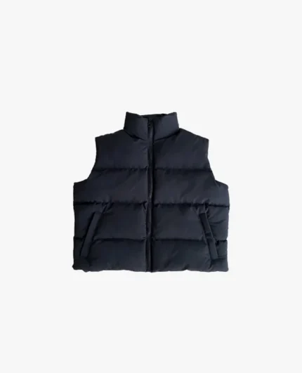 SWEATS COLLECTIVE PUFFER VEST – BLACK